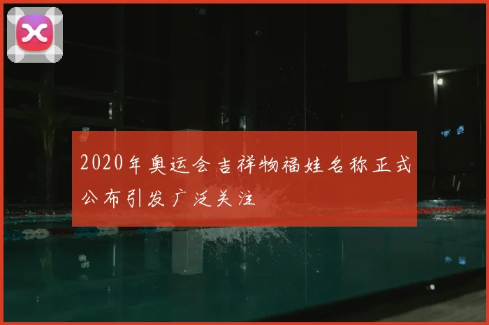 2020年奥运会吉祥物福娃名称正式公布引发广泛关注